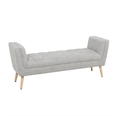 Panca in tessuto grigio Lila 150X46H61 