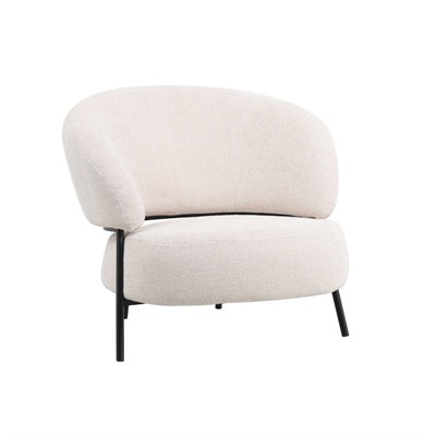 Poltrona in tessuto avorio Aria 85X85H70 