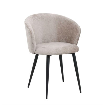 Sedia in tessuto grigio Alina 58X58H78