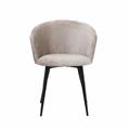 Sedia in tessuto grigio Alina 58X58H78