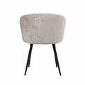 Sedia in tessuto grigio Alina 58X58H78