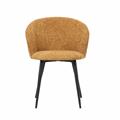 Sedia in tessuto senape Alina 58X58H47/78