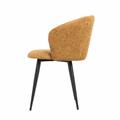 Sedia in tessuto senape Alina 58X58H47/78