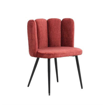Sedia in velluto rosso Elsa 60X53H45/75 