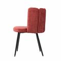 Sedia in velluto rosso Elsa 60X53H45/75 