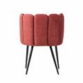 Sedia in velluto rosso Elsa 60X53H45/75 
