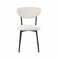 Sedia in tessuto avorio Nina 47X50H46/80