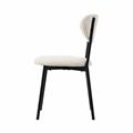 Sedia in tessuto avorio Nina 47X50H46/80
