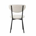 Sedia in tessuto avorio Nina 47X50H46/80