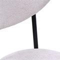 Sedia in tessuto avorio Nina 47X50H46/80