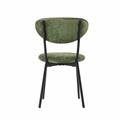 Sedia in tessuto verde oliva Nina 47X50H46/80
