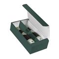 Portabottiglie doppio in cartone verde 20X36,5H10