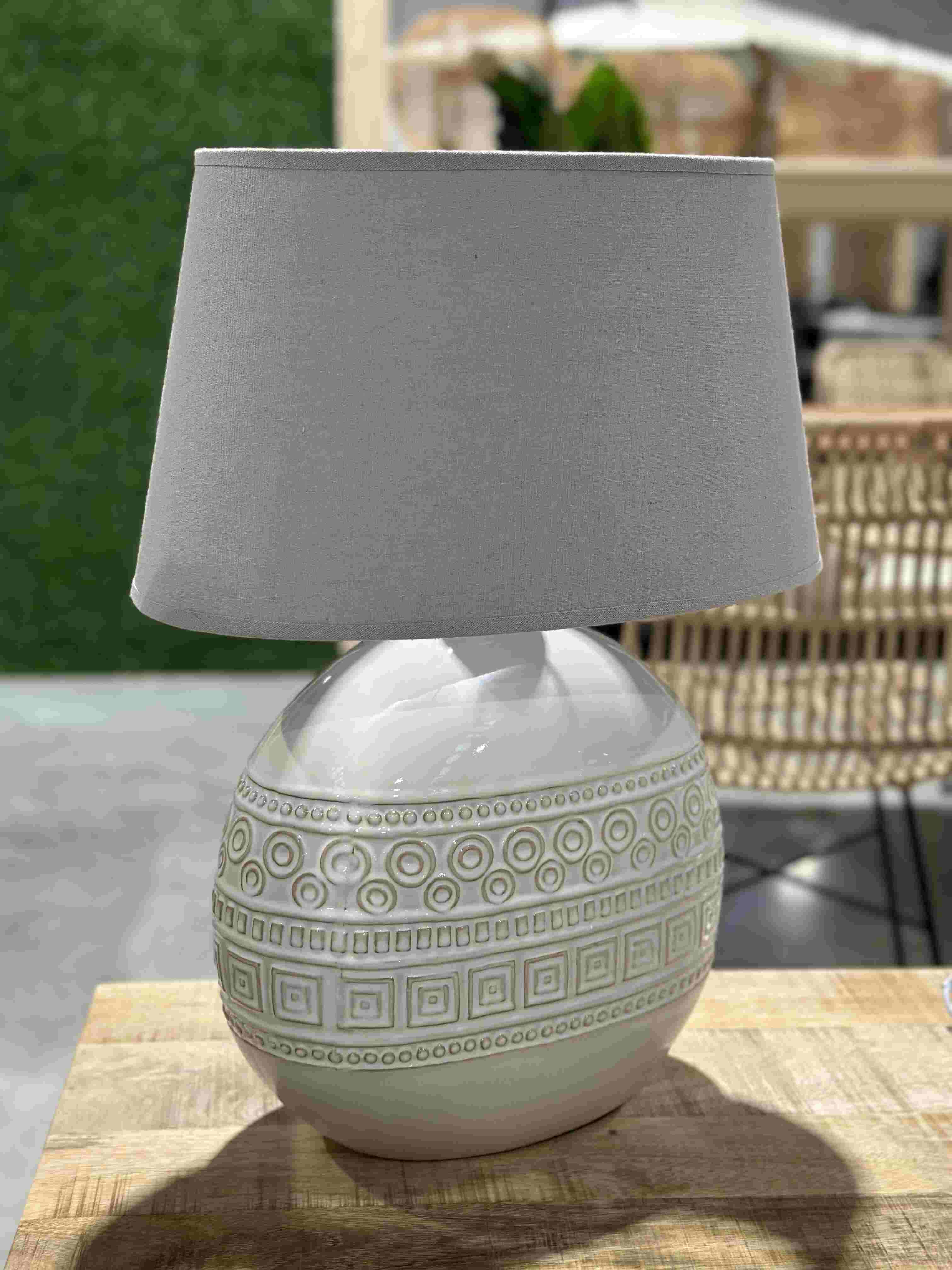 Lampade in ceramica bianca Mc Home